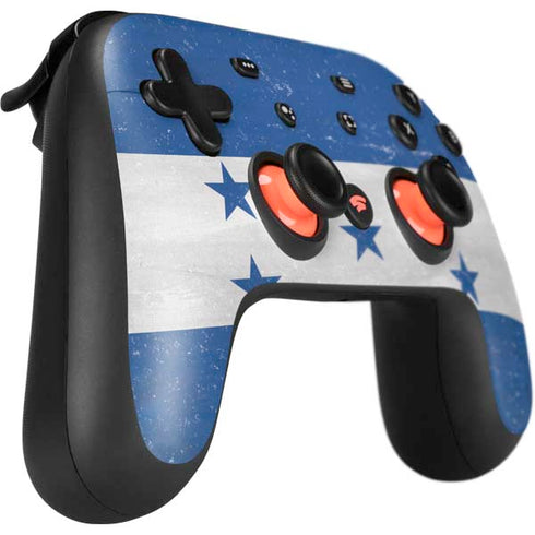 Honduras Flag Distressed Google Stadia Controller Skin